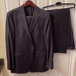 Ermenegildo Zegna Trofeo Suit, Dark Grey, Size 7-54-R